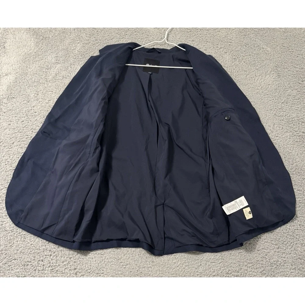 Madewell Womens‎ $218 The Alston Blazer Dark Navy Size Medium